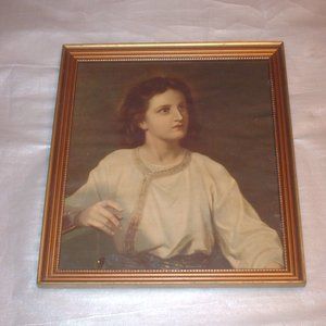 Antique framed picture of young Jesus
